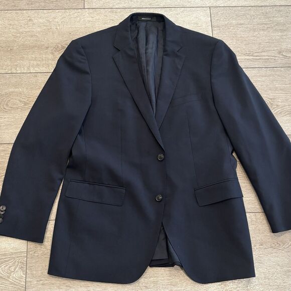 Hugo Boss The Jam 75 Sharp 3 Blazer Jacket Mens Size 40RNavy Blue Wool